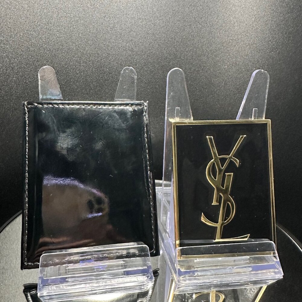 YSL Yves Saint Laurent Enamel Mirror with Case GWP